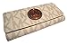 Michael Kors Womens Fulton Signature Long Continental Clutch Wallet Vanilla/Acorn