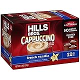 Hills Bros French Vanilla Cappuccino, Single Serve Cups, 12 Count