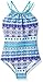 Kanu Surf Girls' Jasmine Beach Sport Halter One Piece Swimsuit