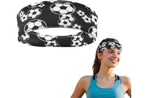 Soccer Headband for Girls Boys Soccer Sport Hair Accessories for Football Player Coaches Workout Hairband Headband Elastic Fa
