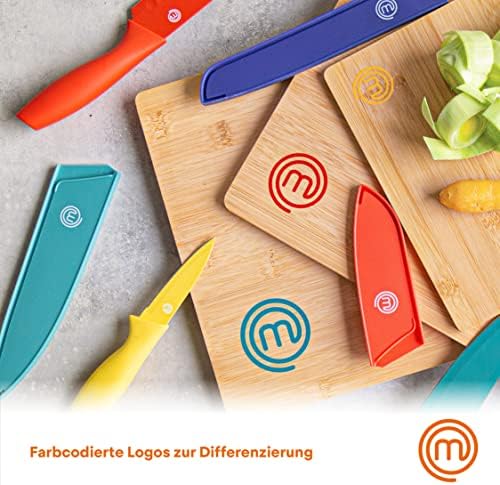 Schneidebretter Holz, Schneidebretter Bambus, 38cm x 27,5cm / 34cm x 23,5cm / 23cm x 15cm, Holzbretter (Groß, Mittel und Klein), Farbkodiert Bretter Kuche, Natural Bamboo