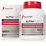 PowerTEK Laboratories Natural Testosterone Booster for Maximum Male Enhancement - Dominate your Workouts with Supercharged Endurance and Energy - Keep that Youthful Edge with No Caffeine or Stimulants - with Zinc Gluconate - 60 Capsules