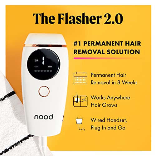 The Flasher 2.0 by Nood, Corded IPL Laser Hair Removal Handset, Pain