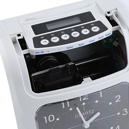 Belovedkai Electronic Employee Time Recorder Time Clock Punch Clock Payroll Recorder,960SEP, Two Color Printing, w/ 50 Time Cards & 2 Keys (Time Clock) - Thumbnail 4