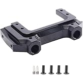 RZXYL Metal Front Bumper Mount Servo Bracket for 1/10 Axial SCX10 II AX90046 RC Crawler Car Upgrade Parts (Black)