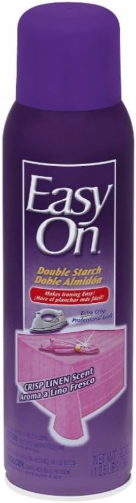 Easy-On Double Starch Fabric Care Spray, Crisp Linen 20 oz Can (Pack of 3)