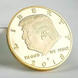 The Official 2018 Gold Donald Trump Commemorative Coin - Authentic 24k Gold Collectible Coin of 45th President of the United States - Republican Collectibles Challenge Memorabilia Gift [CASE INCLUDED]
