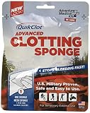 Quikclot Sport Brand Advanced Clotting Sponge ,Stop Bleeding Fast, 50 Gram Package