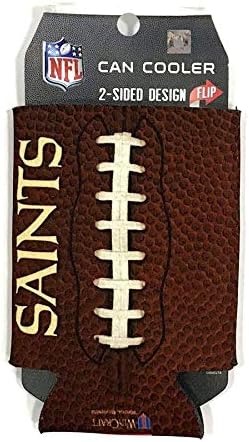 New Orleans Saints NFL Can Cooler Neoprene Bottle Cooler, Black and Gold, standard size - Image 3