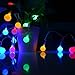 Greleaves Indoor Outdoor Solar Powered String Lights 8 Mode 19.7 Feet 30 LED Globe Ball Lights for Garden, Wedding, Patio, Deck, Front Porch, Bedding and Living Room and Xmas Decoration