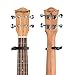 UKULELE CAPO - 4 String for Soprano, Concert Ukulele Zinc Alloy Professional Capo Lightweight Feeling with 2pack Ukulele Felt Picks (Black)