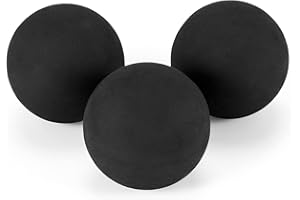 3PCS One Yellow Dot Squash Low Speed Sports Rubber Balls
