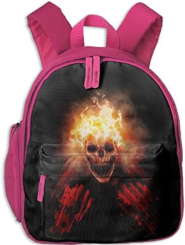 Bloody Smile Skull DIY Child Schoolbag Lightweight Bookbags School Bags Backpack For Teen Girls Boy Pink