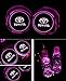 Bearfire Car Logo LED Cup Pad led cup coaster USB Charging Mat Luminescent Cup Pad LED Mat Interior Atmosphere Lamp Decoration Light (Toyota)