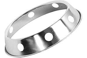 LGCTION Wok Ring, Stainless Steel Wok Rack, Reversible Size for Kitchen Use