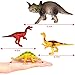 M SANMERSEN Dinosaur Figures Toys Set, 24 Pack 4''- 8'' Jurassic World Dinosaur Toys for Kids Realistic Dinosaur Figures Games Party Favor Dinosaur Decor Gifts for Boys Girls Toys