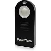Foto&amp;Tech FTML-L3 Wless Rmote Control Compatible with Nkon D7500 D750 D3400 D3300 D3200 D5500 D5300 D5200 D5100 D7200 D7100 D7000 D610 D600 D60 D70 D80 COOLPIX P900 P7800 P7700 A/1 J1 (1 Piece)