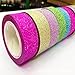 Mikey Store 5pcs Decorative DIY Tape Washi Sticky Paper Masking Adhesive Decorative Tape Scrapbooking 5x Washi Sticky Paper Masking Adhesive Decorative Tape Scrapbooking Paper Roll Tape (A)
