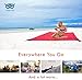 Golyte Pocket Picnic Blanket/Beach Blanket Mat Foldable Extra Large Oversized Compact Lightweight Sand Proof/Waterproof for 2 to 5 People with Sand Pockets 4 Corner Loops XL Red