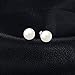 JewelryPalace 6-10mm Freshwater Cultured Pearl Button Ball Stud Earrings 925 Sterling Silver