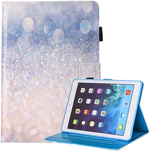 iPad Pro 10.5 Case, Monstek Smart Flip Slim Leather Case Auto Wake/Sleep Kickstand Cover Wallet Protective Case for iPad Pro 10.5 Inch,2017 Release - 05 Glitter Sand