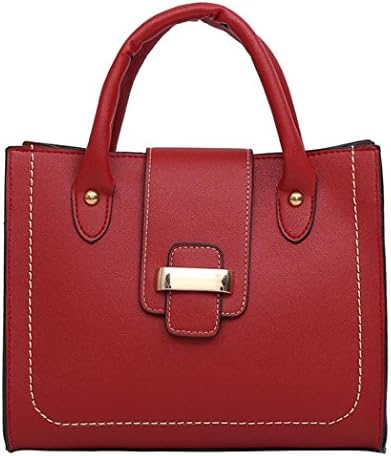 Hot Sale! Woman Messenger Bags, Neartime Fashion Tote Casual Bags Zipper & Hasp Leather Handbag Shoulder Bag (❤️25cm(L)×21cm(H)×12cm(W), Red)