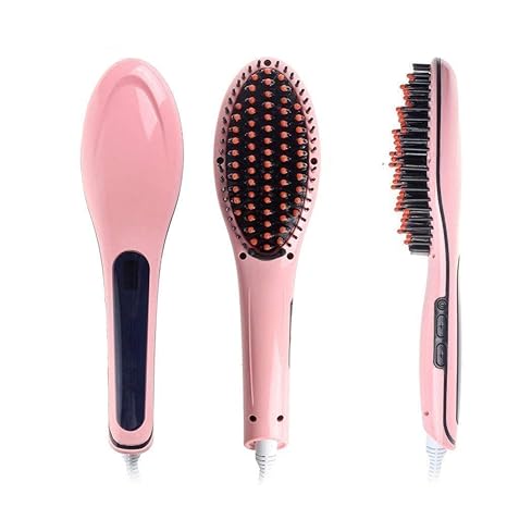 Eagle Fashion Straight Ceramic Hair Straightener Brush Curler And