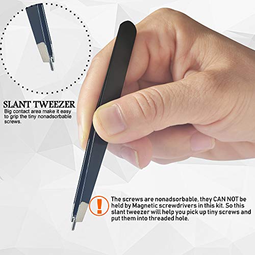 image for TECKMAN Eyeglass Repair Kit, Small Eyeglasses Screwdriver Tool Set wit