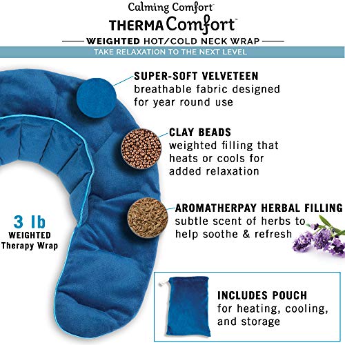 Calming Comfort Weighted Hot Neck Shoulder Wrap Deep