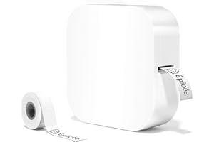 Odaro Q30 Label Maker Machine with Tape, Inkless Thermal Label Printer Mini, Portable Bluetooth Handheld Labeler for Small Business, Home, School, Office Organization (White)
