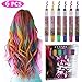 Philonext Temporary Hair Chalk Set, Colorful Hair Chalk Pens, Temporary Non-Toxic Portable Hair Coloring Chalk for Girls, Great Birthday Gifts Present for Girls (6 Pcs)