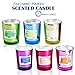 HELLY Scented Candles Gift Set, Natural Soy Wax 2 Oz Per Cup Portable Glass Candles Women Gift with Strongly Fragrance Essential Oils for Stress Relief and Aromatherapy – 12 Packthumb 1