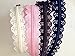 Famixyal Novelty 50 pcs 3# Full Length 24cm 9 inch DIY Nylon Coil Flower Zipper Lace Zippers for DIY Sewing Tailor Craft Bed Bag (50 pcs Lace Zipper)