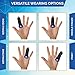 Arrow Splints Finger Splint for Mallet Finger, Trigger Finger, Arthritis Pain, Sport Injuries, Basketball, Volleyball, Bowling fits Index, Middle Finger, Ring, Pinky Finger + Compression Finger Sleeve