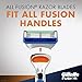 Gillette Fusion Manual Men's Razor Blade Refills, 12 Count
