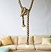 Borang Double Heads Retro Rope Lights Loft Vintage Lamp Bedroom Dining Room Pendant Hand Knitted Hemp Rope 200 cm