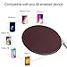 Wireless Charger, BFEIZHU 10W Fast Wireless Charging Pad for iPhone X / 8 / 8 Plus/ Samsung Galaxy S5 /S6 / Note 3 and All Qi-Enabled Phones (QC2.0 Adapter Included) (Brown)