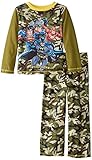 Justice League Big Boys' Camo Jersey 2 Piece Set, Green, Small