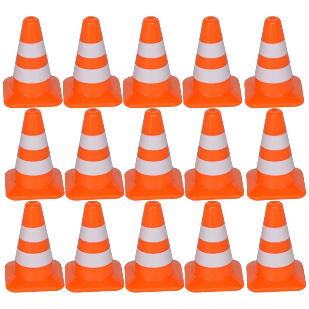 Toddmomy Mini Traffic Cones and Road Street Signs Toys for Kids Educational Traffic Cognitive Toy Set Simulation Road Safety Play for Family Interaction