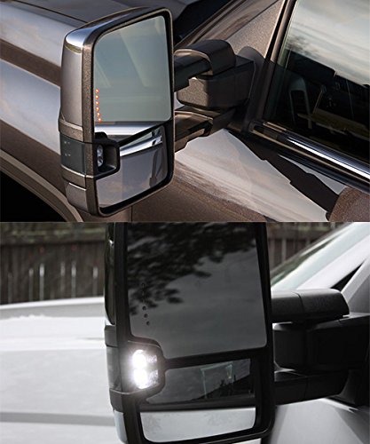 ModifyStreet Manual Towing Mirrors with Smoke Turn Signal & Defrost for 88-99 Chevy/GMC C/K 1500, 88-00 Chevy/GMC C/K 2500/3500, 92-99 Chevy/GMC Suburban 1500/2500, 95-99 Chevy Tahoe, 92-99 GMC Yukon - Thumbnail 6