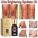 Ultra Brightening Spotless Oil,Wishwin Skin Care Natural Pure Remove Ance Pure Nature Essential Oil Dark Spots Removal Age Spots Hyper-Pigmentation Brightening Skin Essence