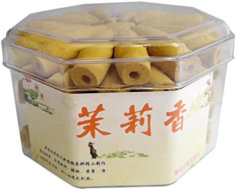 70pcs/box Bullet Backflow Incense Cones All kinds of flowers Hollow Buddhism (I: Jasmine)