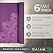 Gaiam Yoga Mat - Premium 6mm Print Extra Thick Non Slip Exercise & Fitness Mat for All Types of Yoga, Pilates & Floor Workouts (68