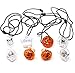Joyin Toy Halloween LED Light-up Necklace, Ring and Badge Set for Halloween Party Favor Goodie Bag Filler