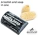 Puretural Luffa Soap Bar to Clean Dark Spots Body Scrub Soap for Stretch Marks Whitening with Bamboo Charcoal and Honey