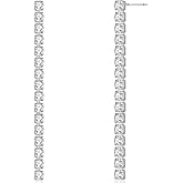 Simulated Diamond Drop Earrings for Women - Cubic Zirconia Statement Tennis Earrings - Hypoallergenic and Safe for Sensitive Ears