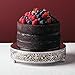 Amalfi Decor Cake Stand Plateau Riser, Round Metal Pedestal Holder, Silver, Set of 3