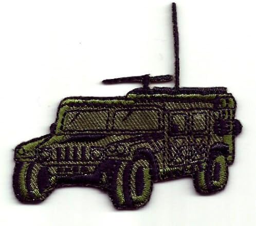 DKAORU MILITARY JEEP HUMMER IRON ON APPLIQUE PATCH Happy crafting