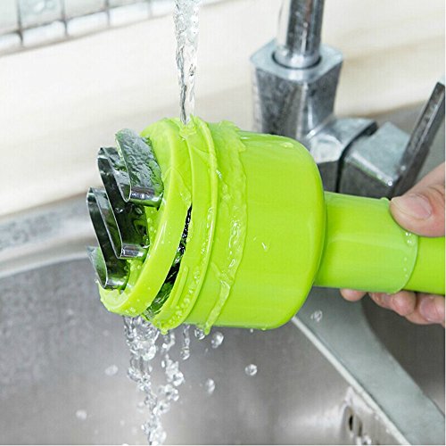 Fenleo Food Chopper One Piece Salad Vegetable Chopper and Slicer Dicer Manual Mini Hand Chopper Onion Garlic Mincer with Cover for Vegetables Stainless Steel Cutter Blade