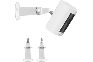 (Metal 2 Pack) 360 Degrees Adjustable Security Wall Mount for Ring Stick Up Cam/Ring Outdoor Cam Plus/Wyze Cam/Eufy Cam/Arlo 